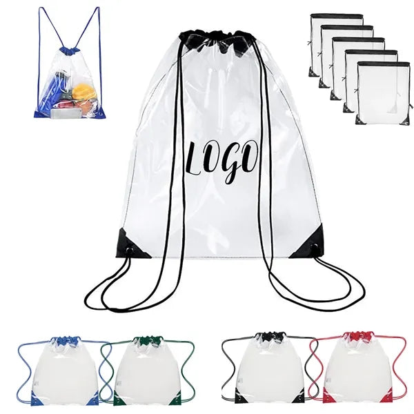 Clear Pvc Bag with Drawstring