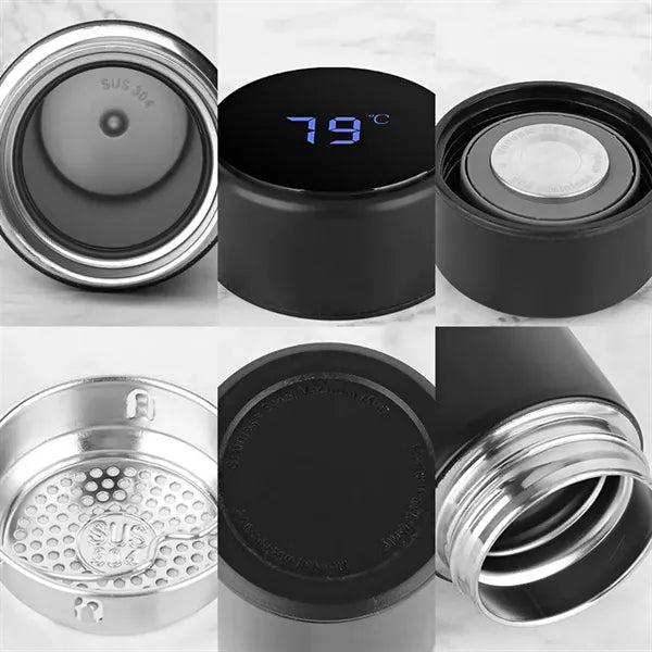 Smart Water Bottle with LED Temperature Display