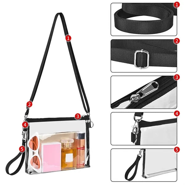 Stadium Approved Clear Crossbody Bag