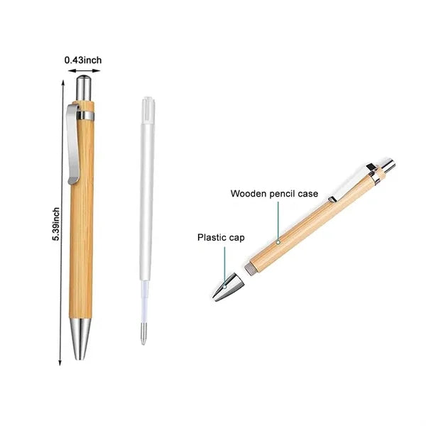 Bamboo Click Pens