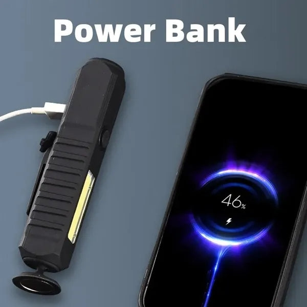 Multifunctional LED COB flashlight outdoor