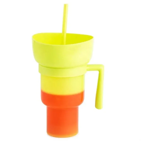 Cinema 2-in-1 Snack and Drink Cup 32oz Plastic Tumbler