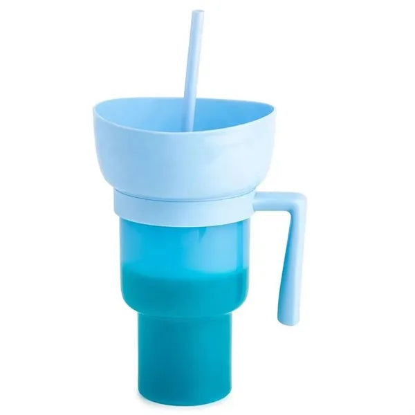 Cinema 2-in-1 Snack and Drink Cup 32oz Plastic Tumbler
