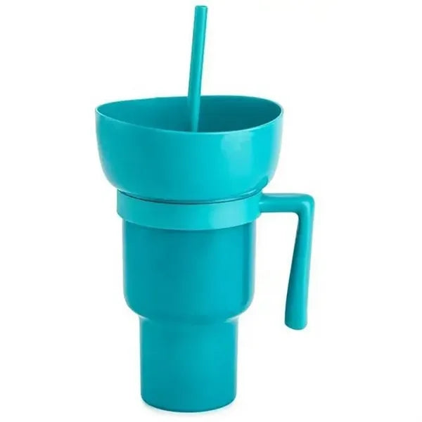 Cinema 2-in-1 Snack and Drink Cup 32oz Plastic Tumbler