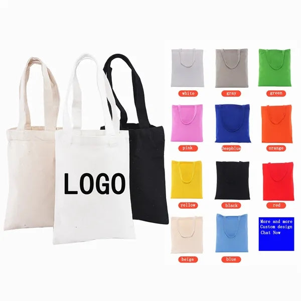 Canvas Tote Bag with Zipper
