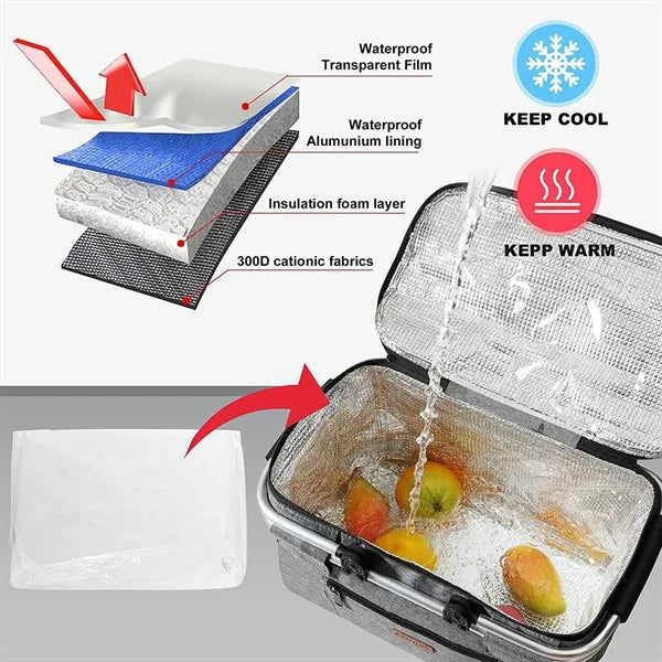 Foldable Insulated Picnic Basket