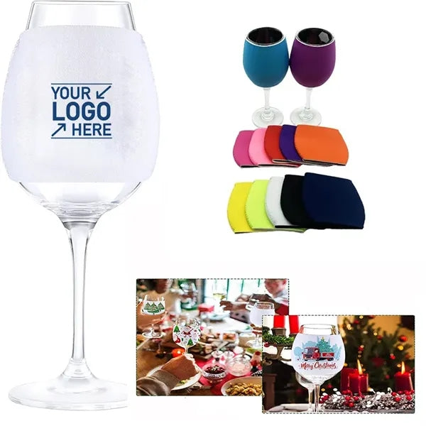 Neoprene wine glass protector