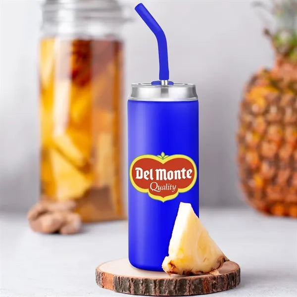 20 oz Stainless Steel Tumbler with Silicone Straw