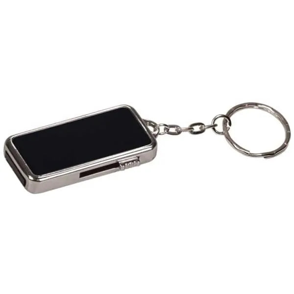 Black Flash Drive with Keychain
