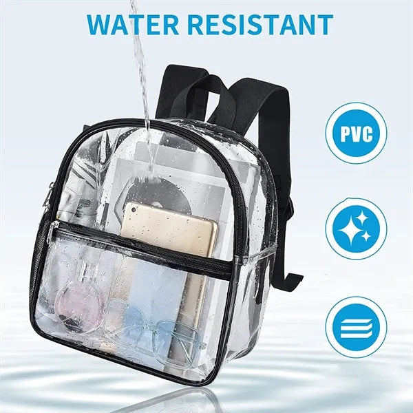 Clear Mini Backpack for Concert Sport Events Travel School