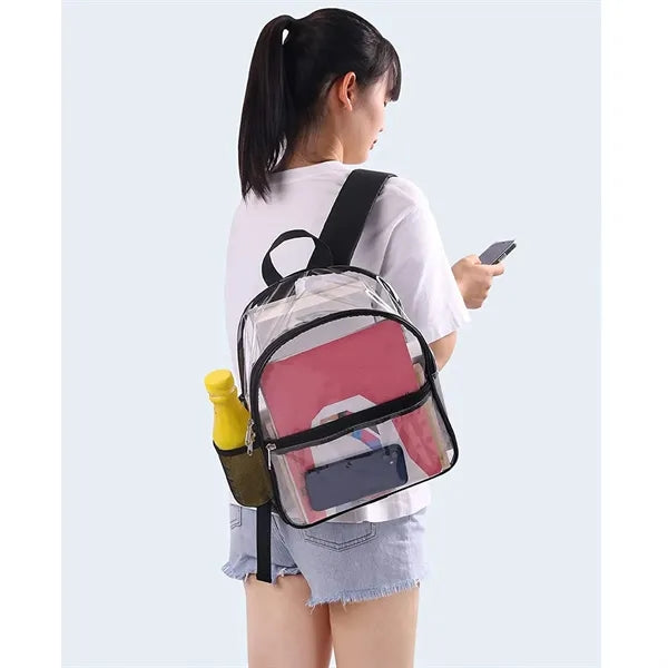 Clear Mini Backpack for Concert Sport Events Travel School