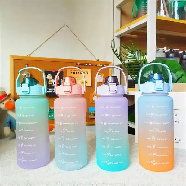 Wide Mouth Plastic Sports Water Bottles -2000ml Drinkware