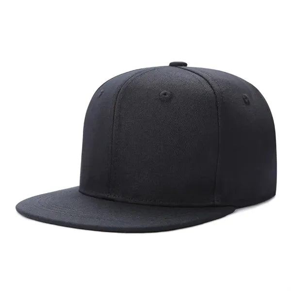 Cotton Twill Snapback Flat Visor Cap-Embroidered