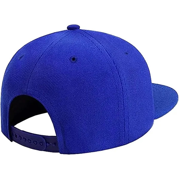 Cotton Twill Snapback Flat Visor Cap-Embroidered
