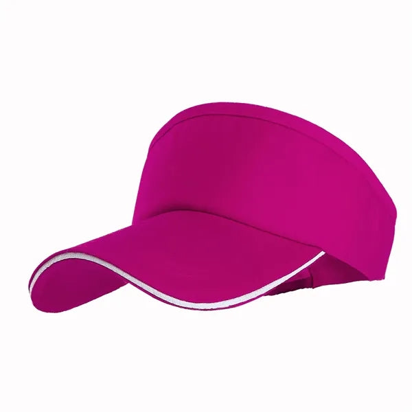 Sports Cap Sun Athletic Visor Hat-Embroidered