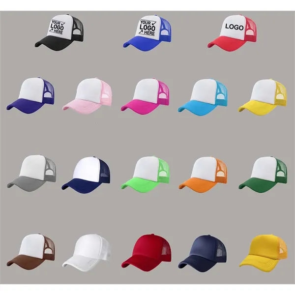 Breathable 5 Panel Sponge Mesh Cap-Embroidered