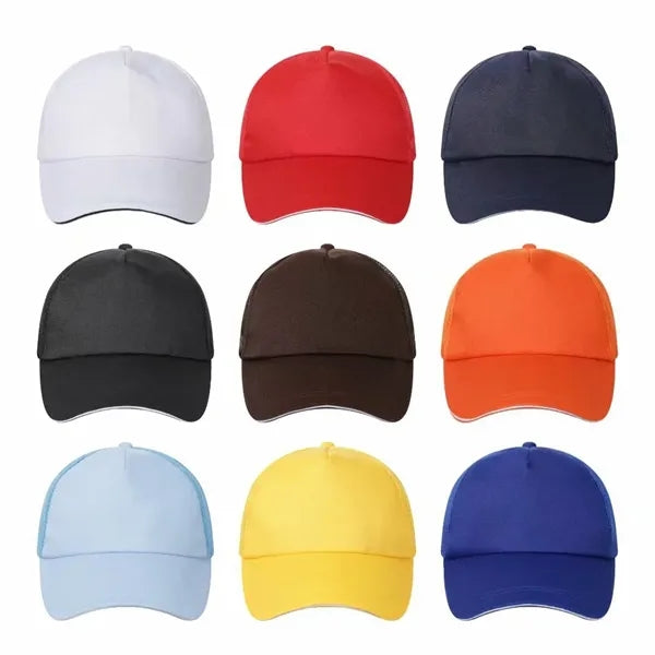 5 Panel Mesh Back Cap-Embroidered
