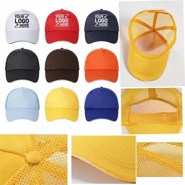 5 Panel Mesh Back Cap-Embroidered