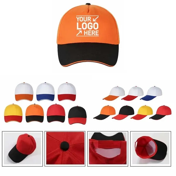 5 Panel Structured Cap with hook-and-loop Closure