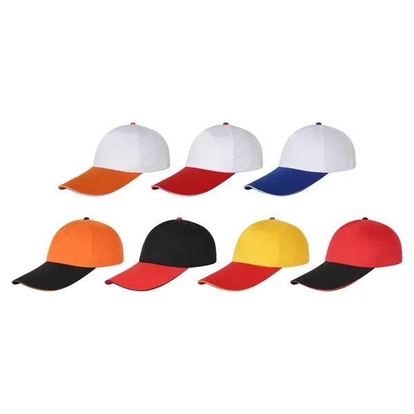 5 Panel Structured Cap with hook-and-loop Closure