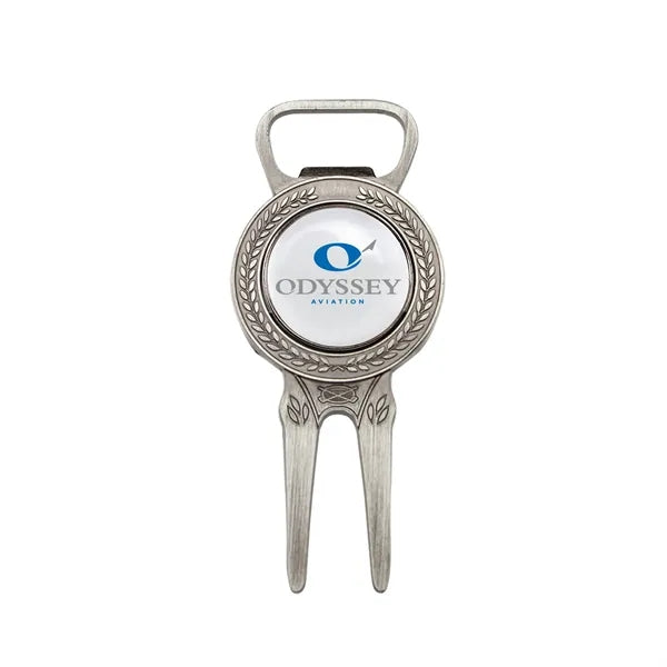 Golf Divot Tool with Bottle Opener