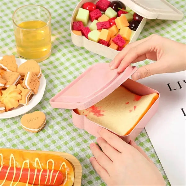 Portable Lunch Box Bread Sandwich Keeper Container