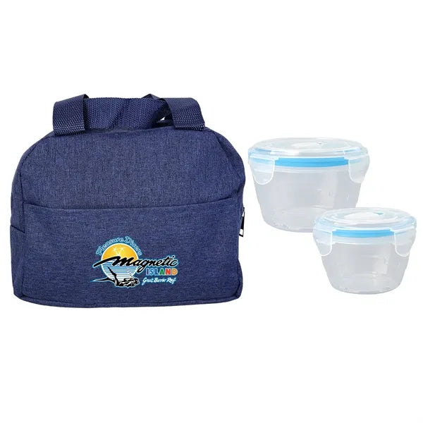 Nested Heathered Lunch Cooler