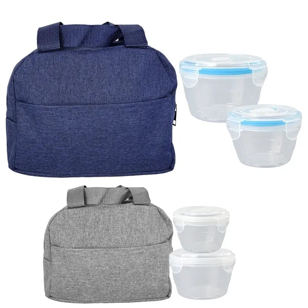 Nested Heathered Lunch Cooler