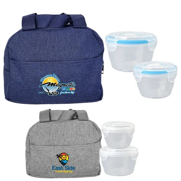 Nested Heathered Lunch Cooler
