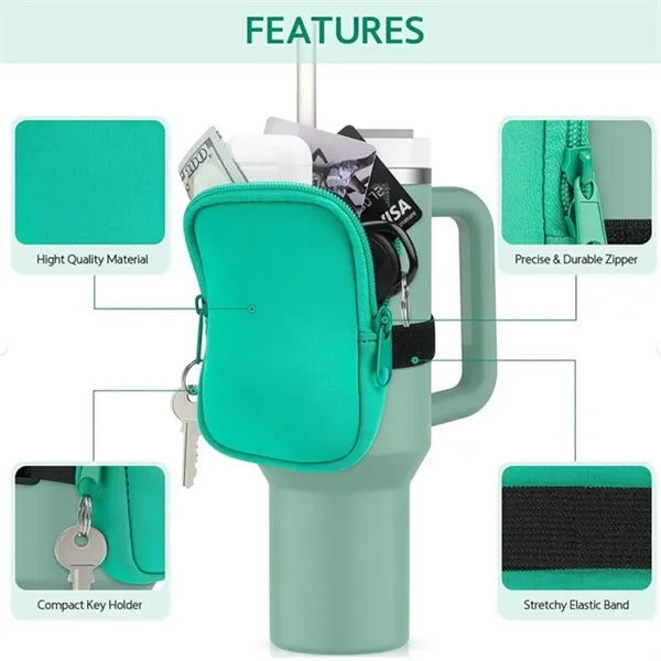 Neoprene Pouch Bag For 40Oz Water Bottle Tumbler