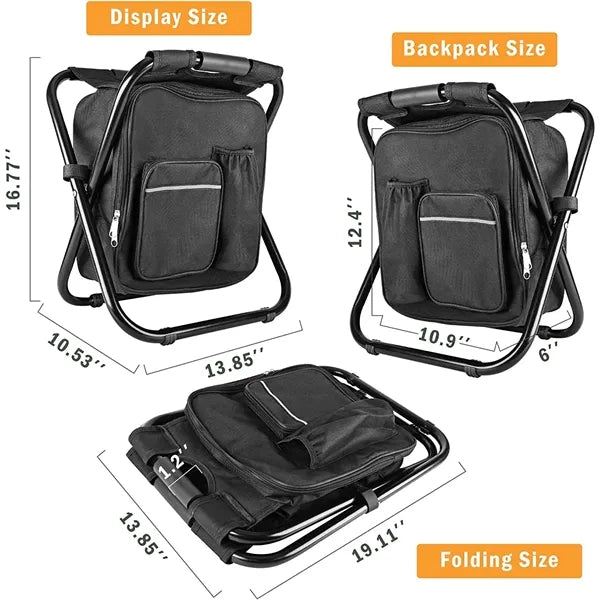 Insulated Foldable Camping Backpack Chair
