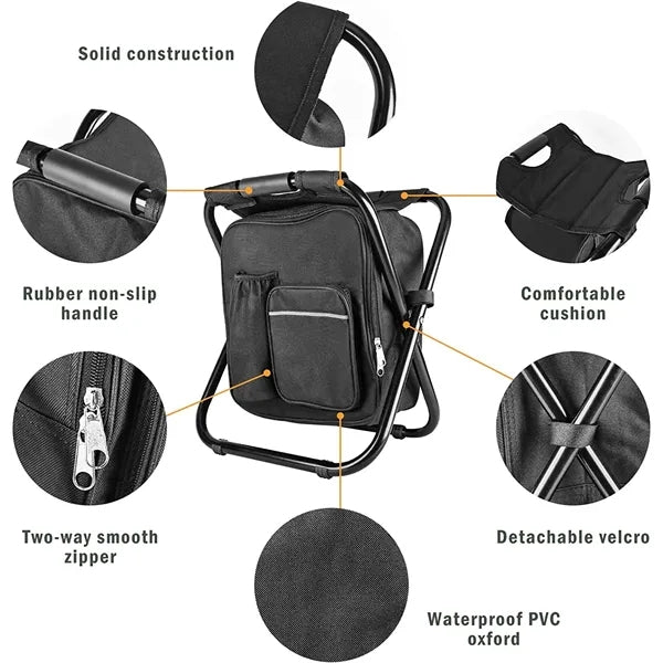 Insulated Foldable Camping Backpack Chair