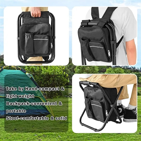 Insulated Foldable Camping Backpack Chair