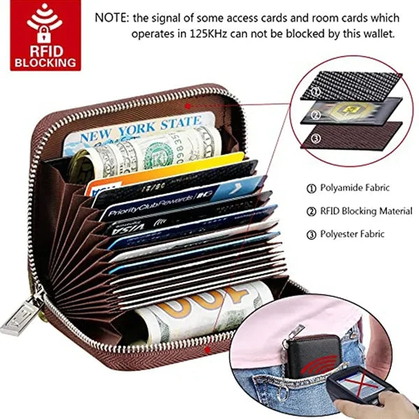 Multi-slot Leather Card Holder