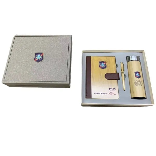 Eco-Friendly Bamboo A5 Notebook Gift Set