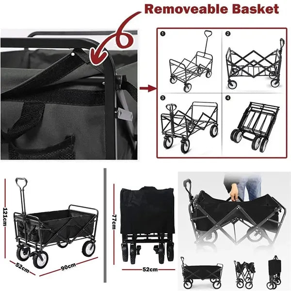 Collapsible Folding Outdoor Utility Wagon Cart