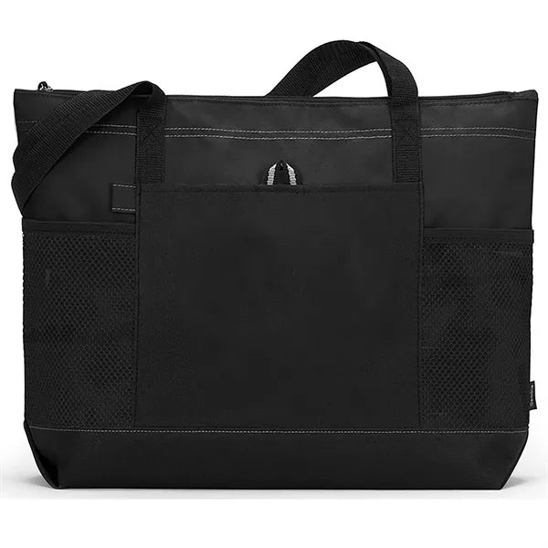 Casual Large Tote Bag w/Zipper & Pocket