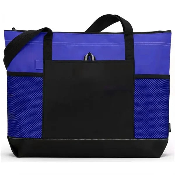 Casual Large Tote Bag w/Zipper & Pocket
