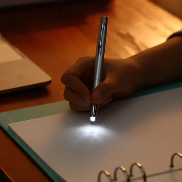 LED Light and Aluminum Ballpoint Pen