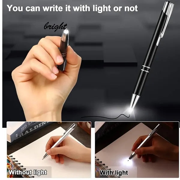 LED Light and Aluminum Ballpoint Pen