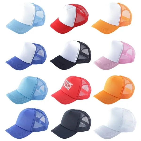 Two-Tone Mesh Trucker Baseball Cap with Custom Logo