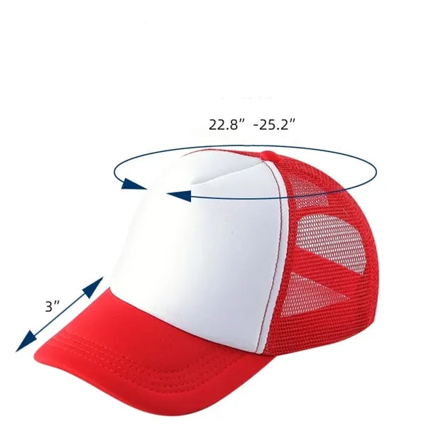 Two-Tone Mesh Trucker Baseball Cap with Custom Logo