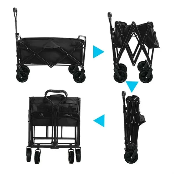 Compact Outdoor Folding Utility Wagon