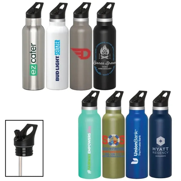 Colson 20 oz. Vacuum Insulated Water Bottle w/Straw Lid