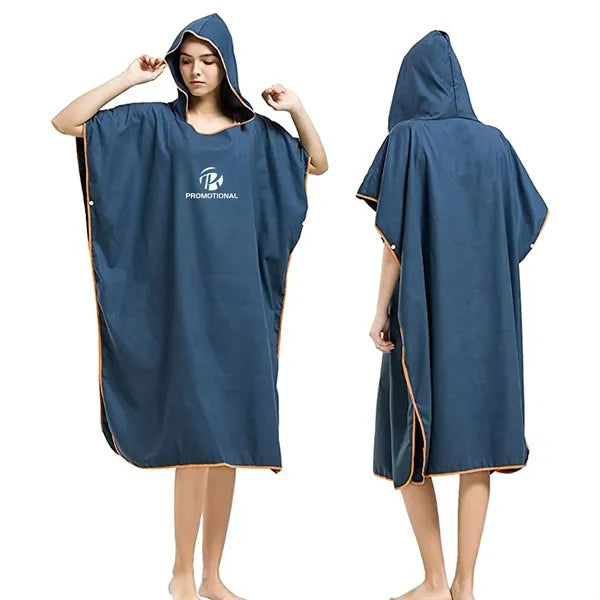 Microfiber Surf Poncho Bathrobe with Hood