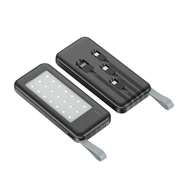 4-in-1 Power Bank with LED Light -10000 mAh