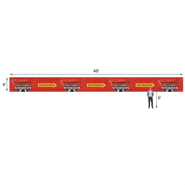 4' x 48' Premium Polyester Mesh Banner