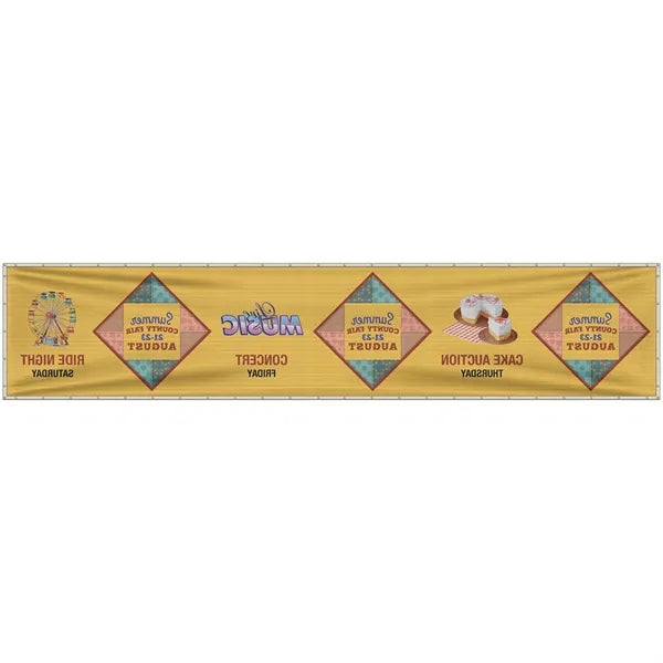 5' x 24' Premium Polyester Mesh Banner