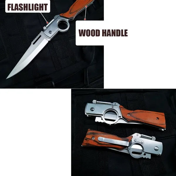Folding Knife Flashlight in ak 47