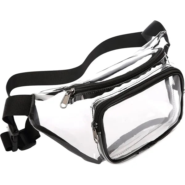 Pvc clear fanny pack waterproof transparent waist bag